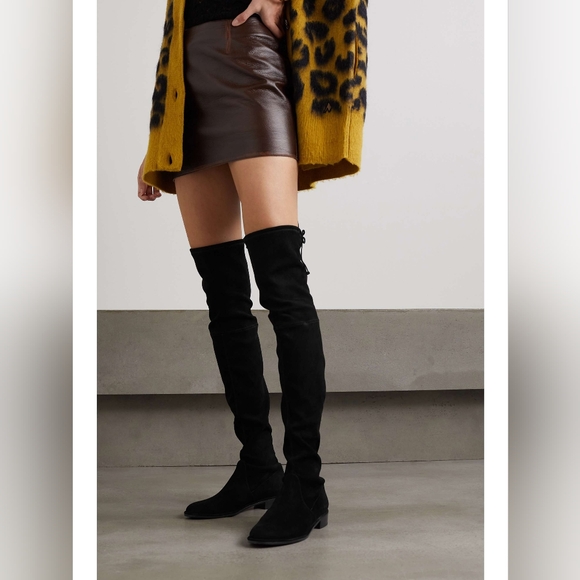 Stuart Weitzman Lowland Over Knee Suede Boots - Picture 5 of 16
